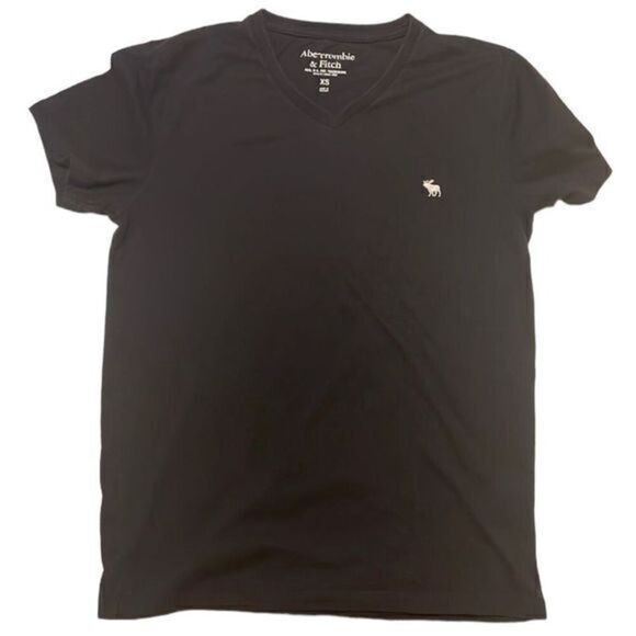 ABERCROMBIE & FITCH | v neck black tshirt tee shirt XS - Picture 1 of 4